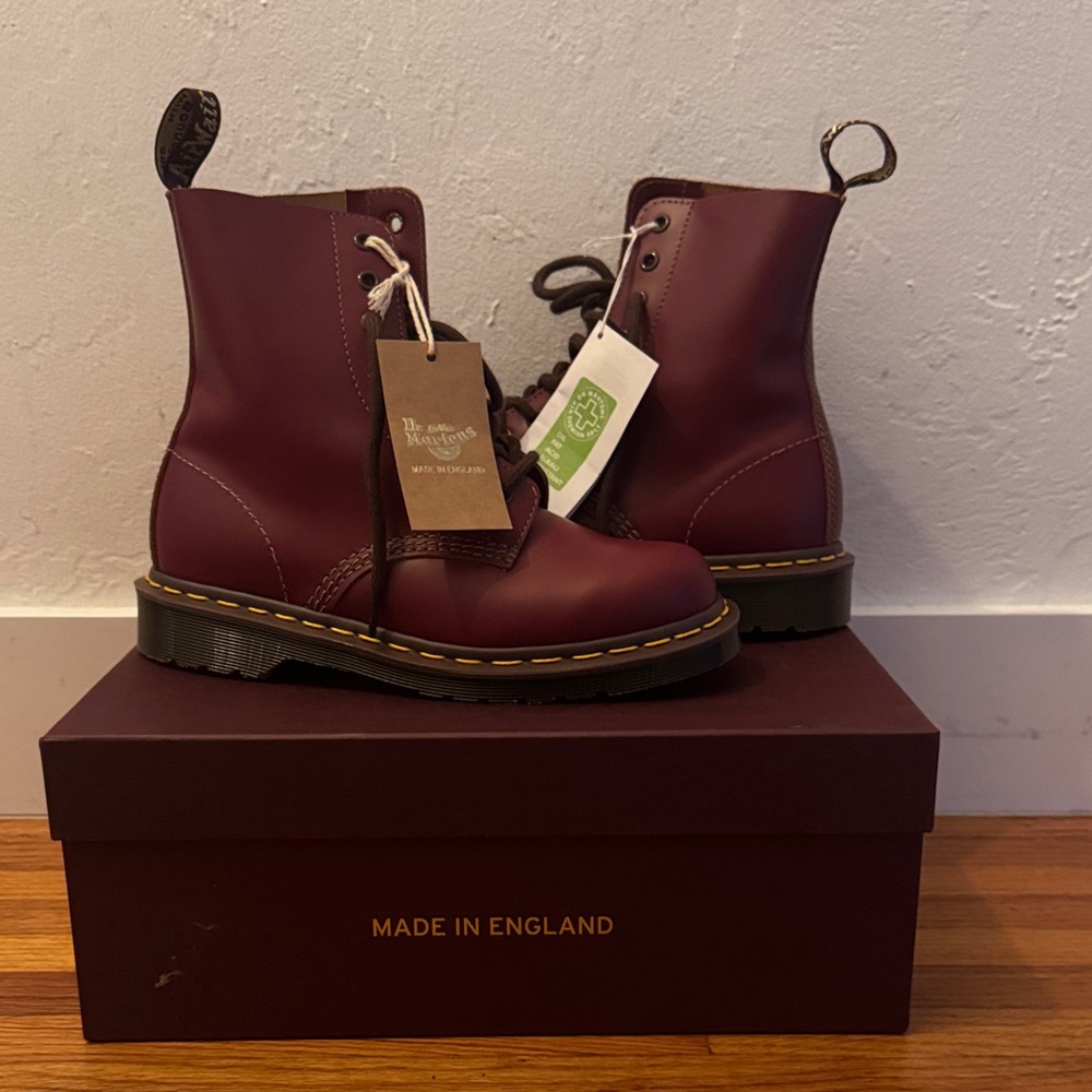Dr. Martens Cherry Red Leather Boots